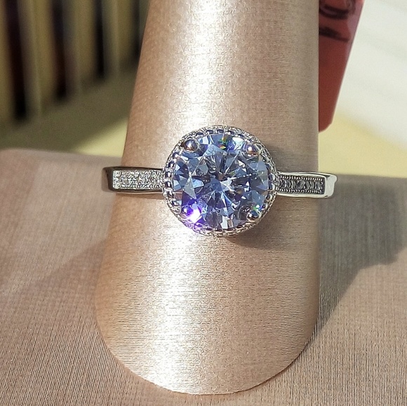 Jewelry - Simulated White Diamond Sterling Ring